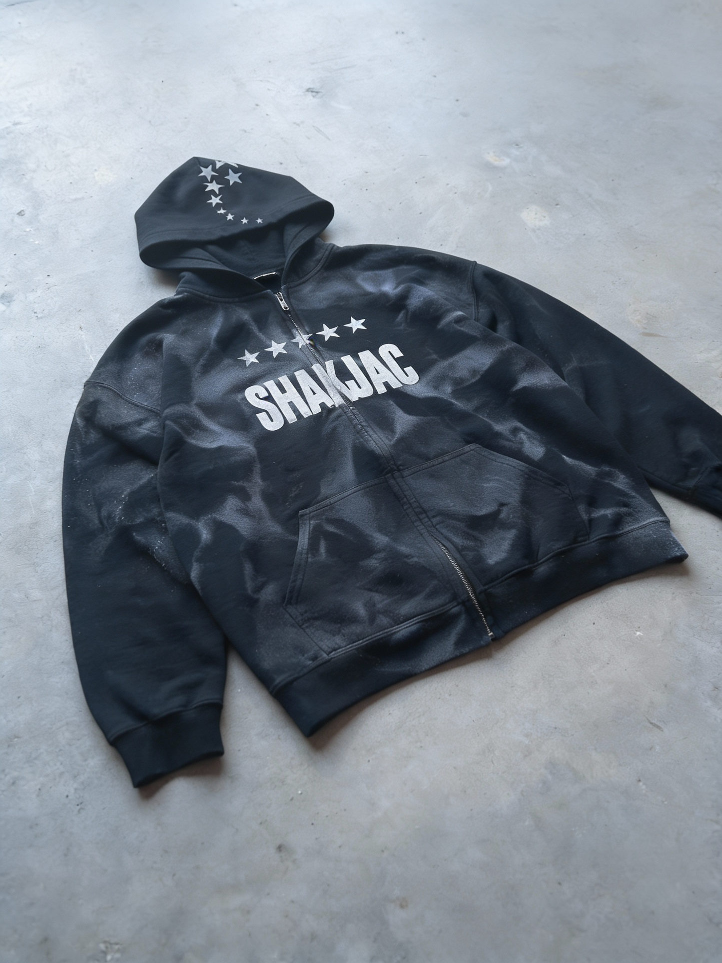 Black SHAKJAC zip-up hoodie