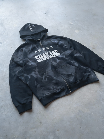 Black SHAKJAC zip-up hoodie