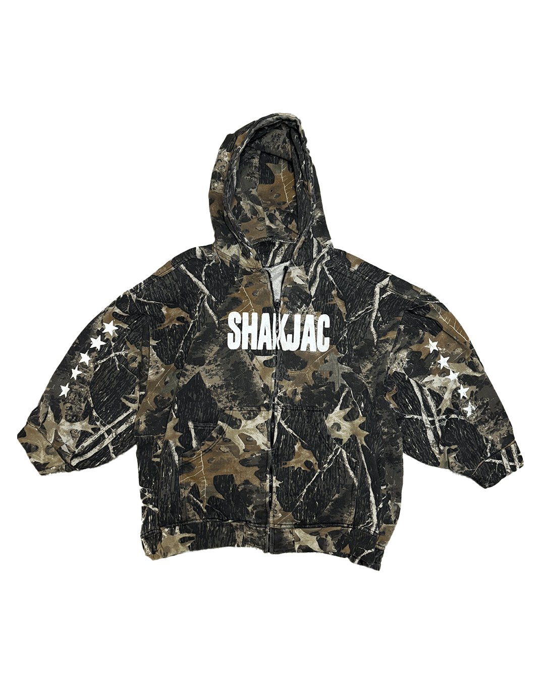 CAMO SHAKJAC ZIP UP HOODIE