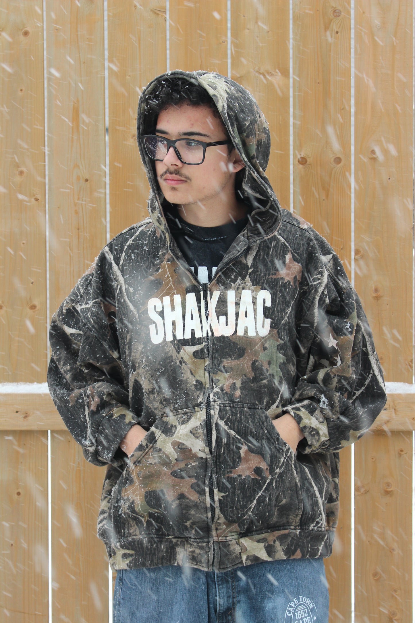 CAMO SHAKJAC ZIP UP HOODIE