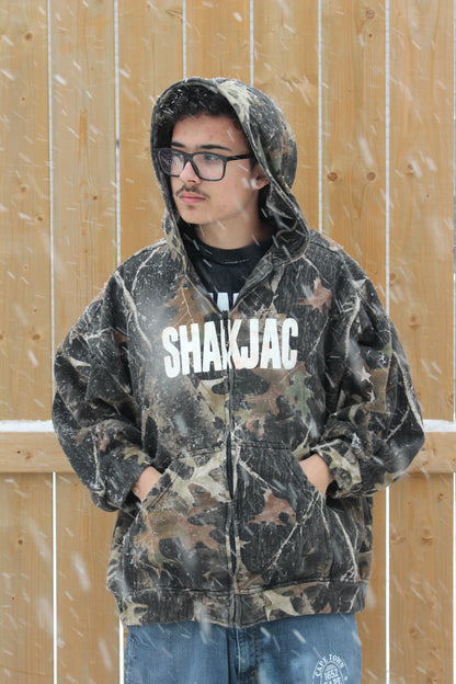 CAMO SHAKJAC ZIP UP HOODIE