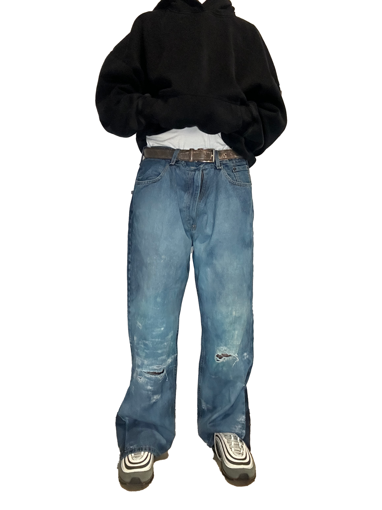 Distressed Baggy Jeans