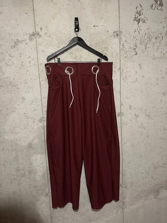 Maroon Curtain Pants