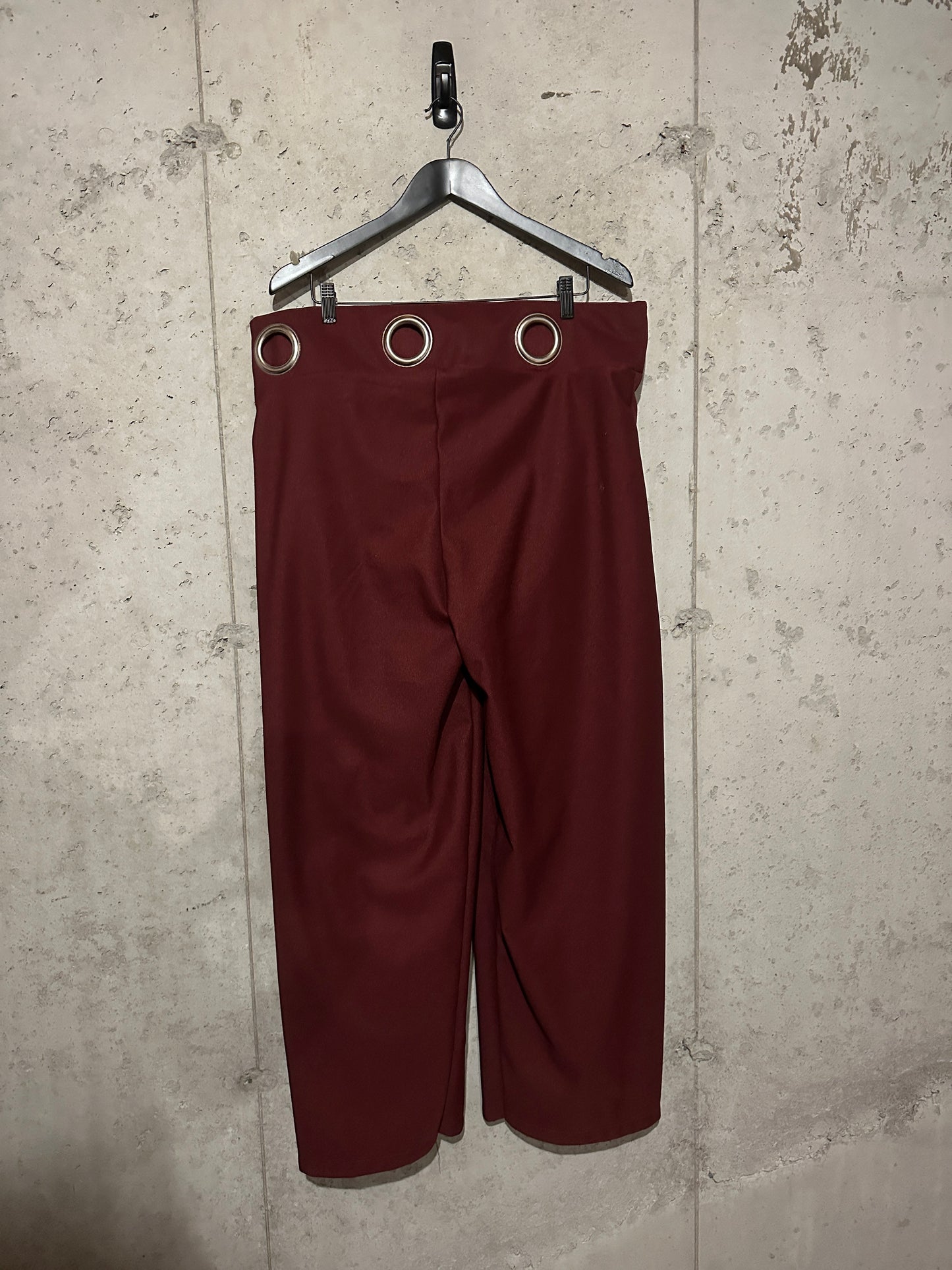 Maroon Curtain Pants