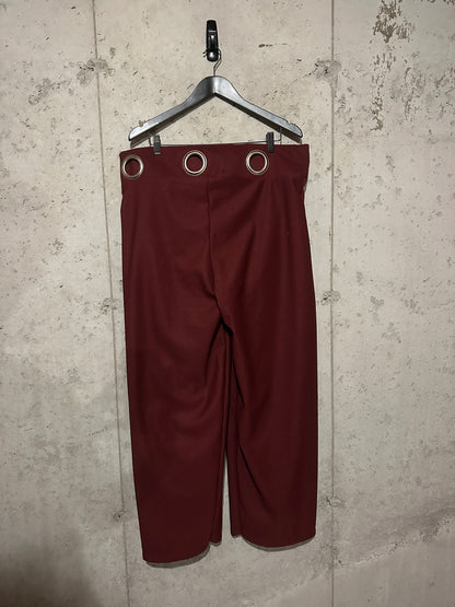 Maroon Curtain Pants