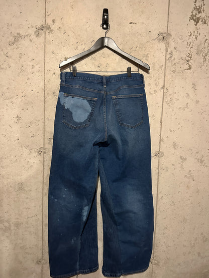 Patched Baggy Jeans